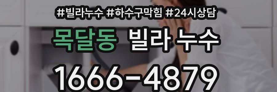 목달동 빌라 누수