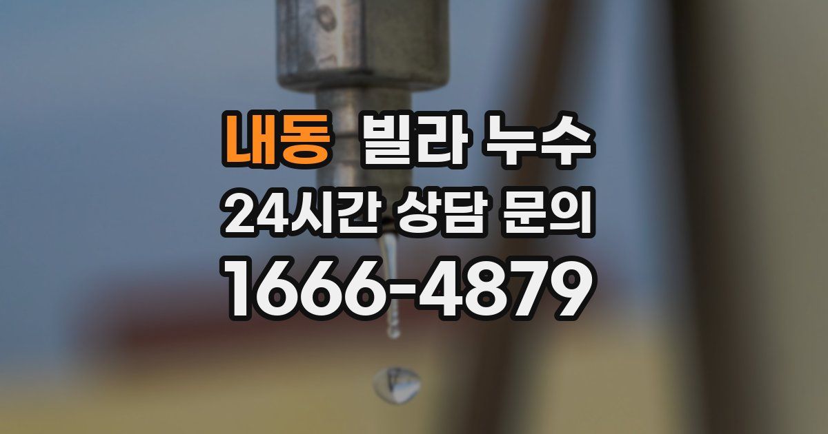 내동 빌라 누수