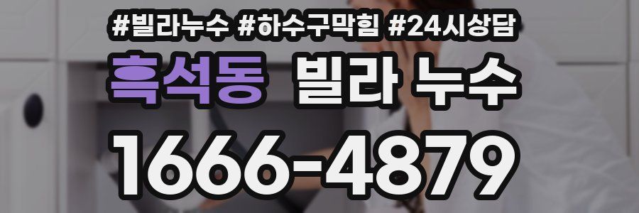 흑석동 빌라 누수