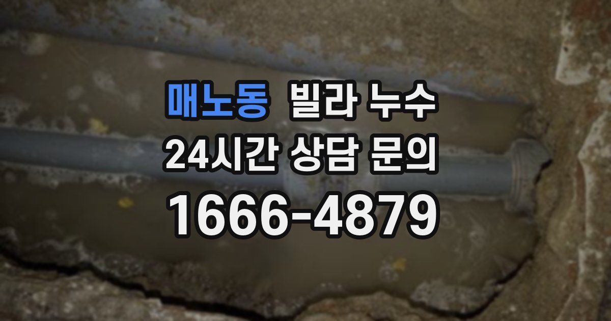 매노동 빌라 누수
