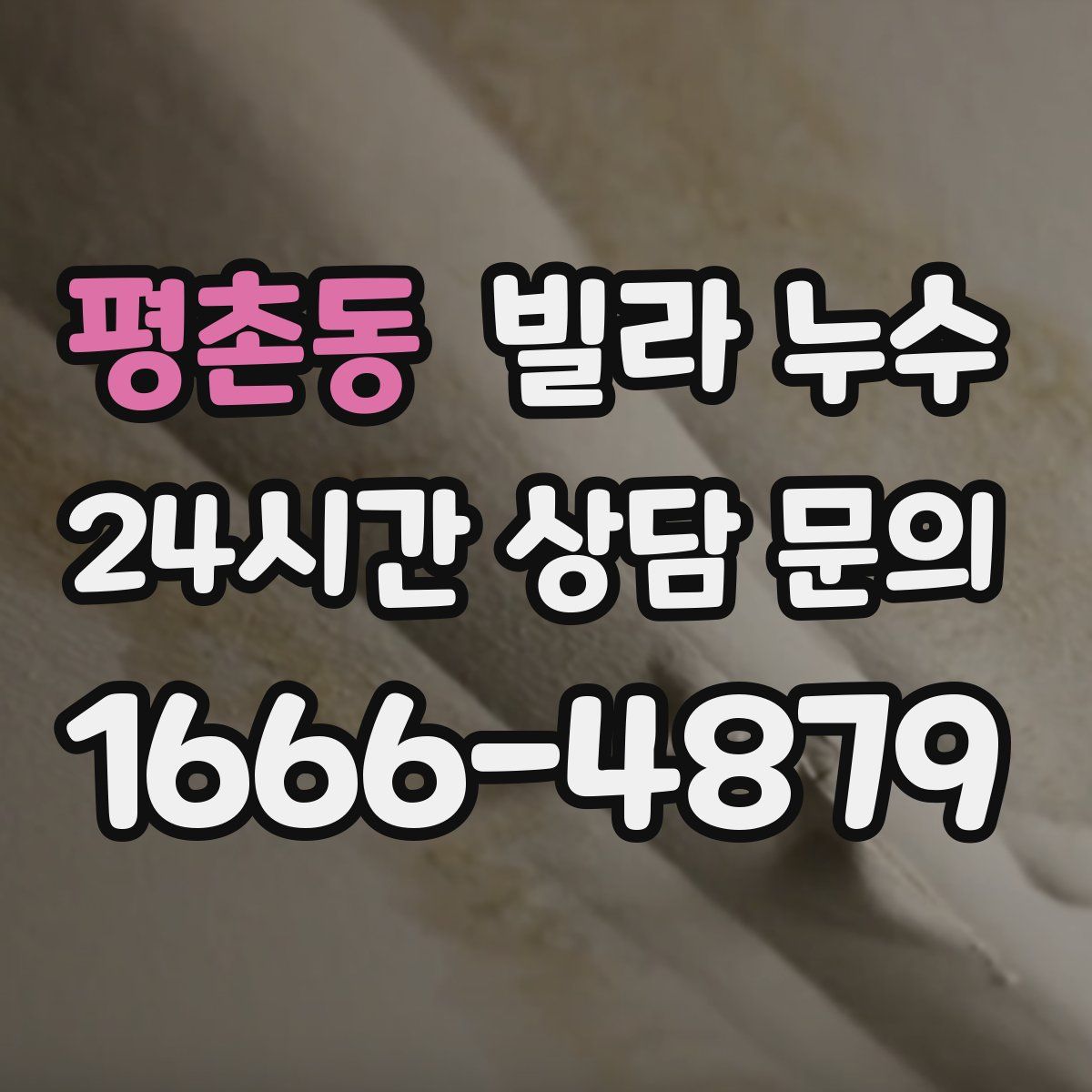 평촌동 빌라 누수