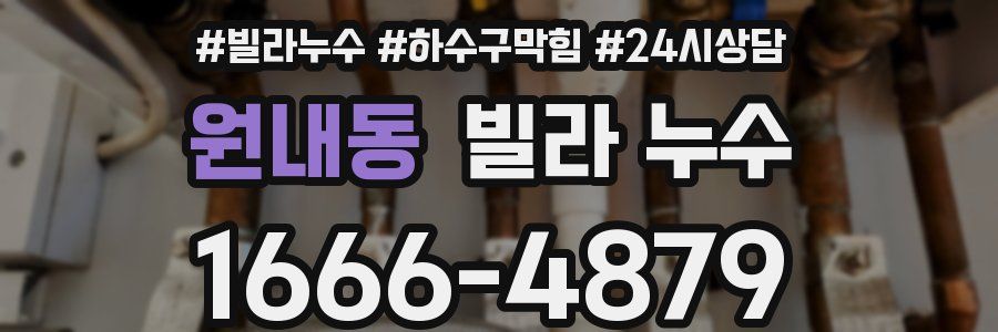 원내동 빌라 누수