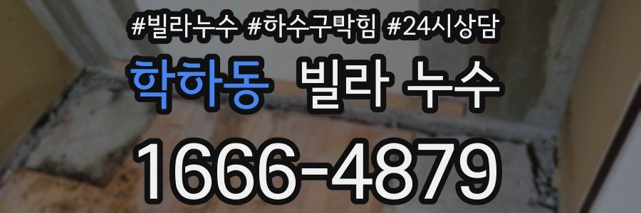 학하동 빌라 누수
