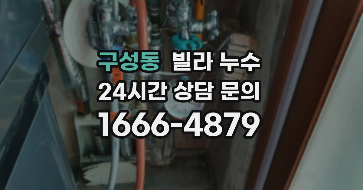 구성동 빌라 누수