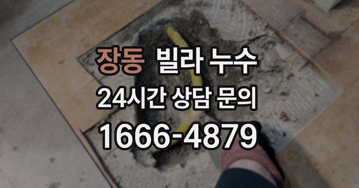 장동 빌라 누수