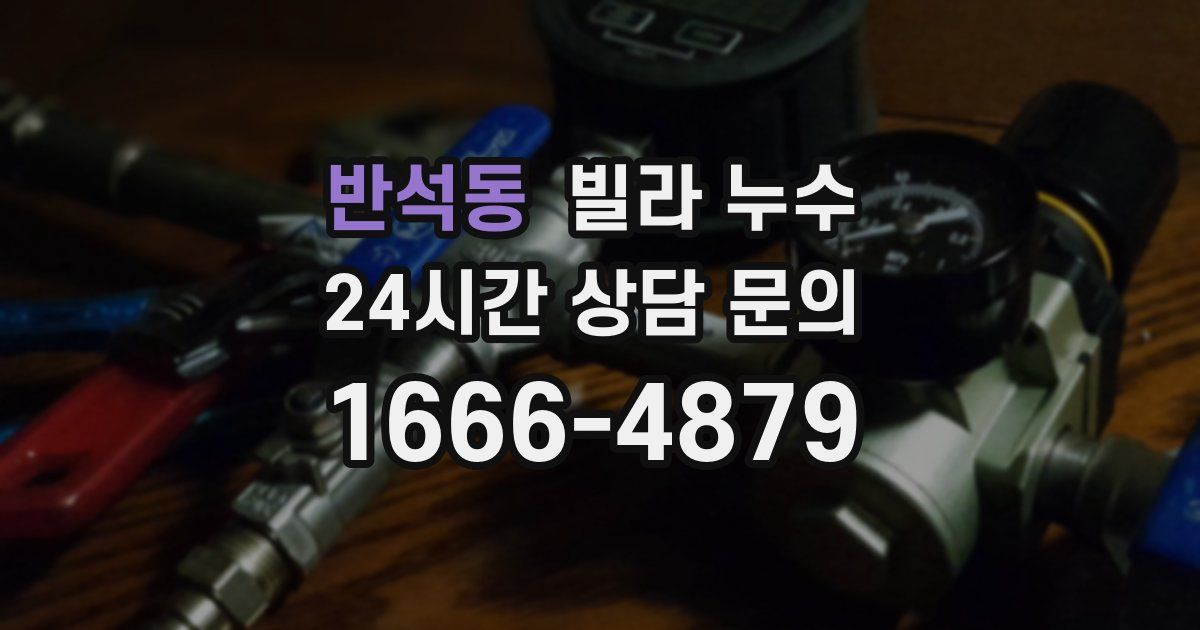 반석동 빌라 누수