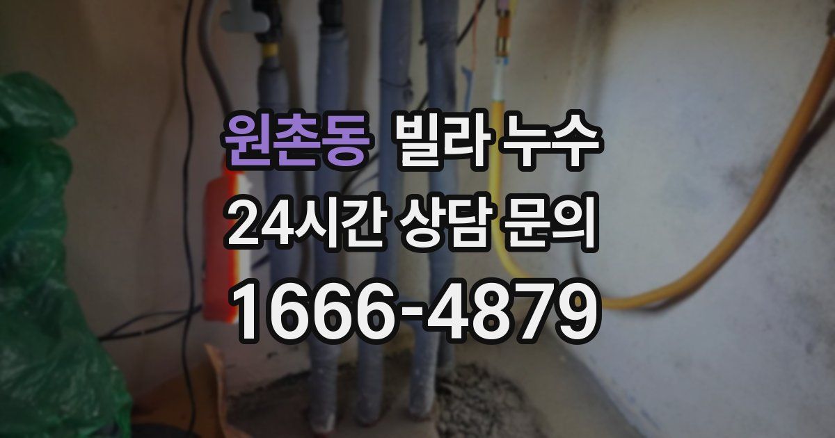 원촌동 빌라 누수