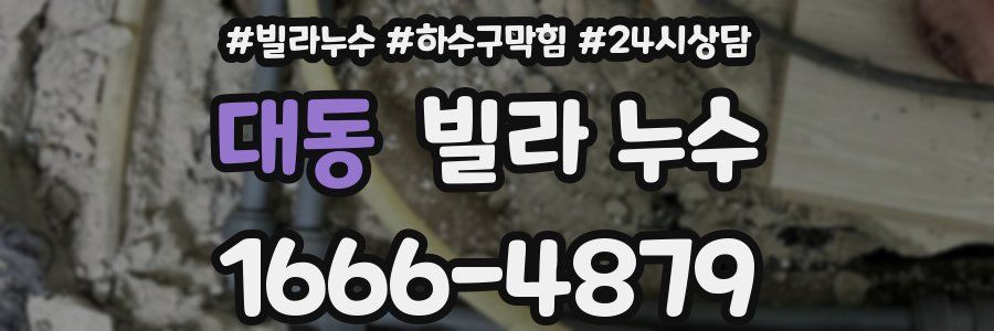대동 빌라 누수