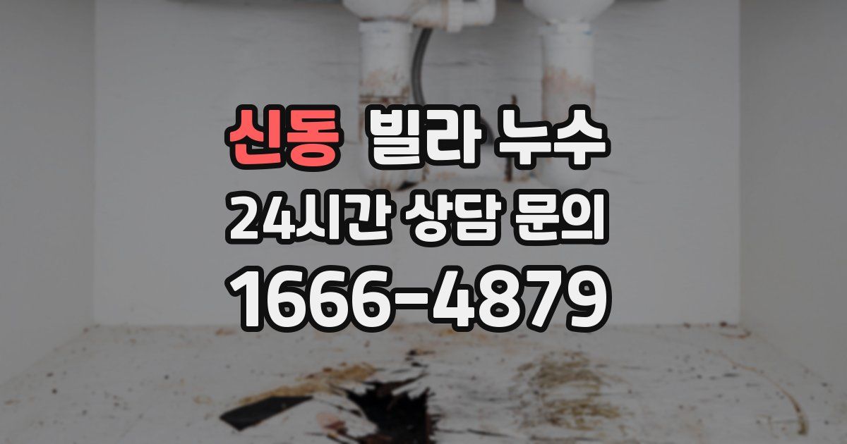 신동 빌라 누수