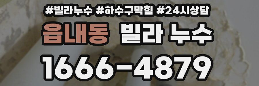 읍내동 빌라 누수