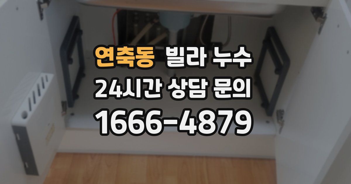 연축동 빌라 누수