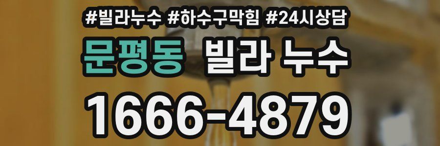 문평동 빌라 누수