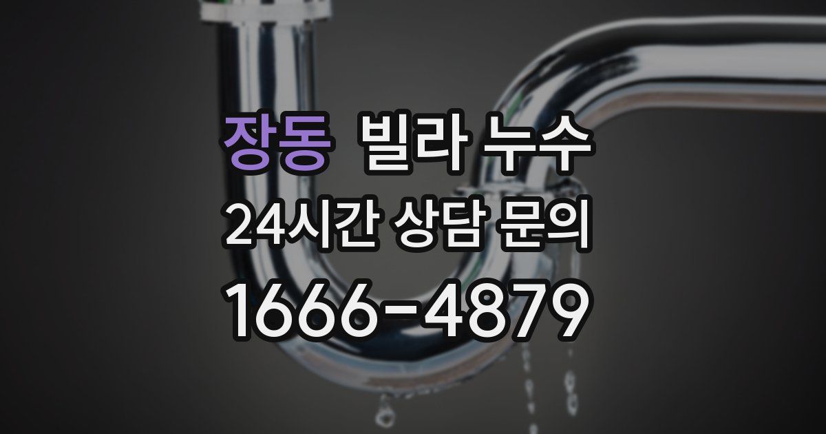 장동 빌라 누수