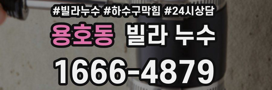 용호동 빌라 누수