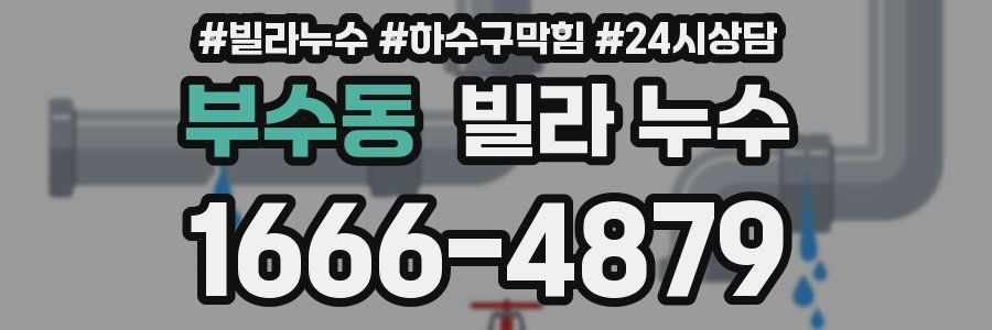 부수동 빌라 누수