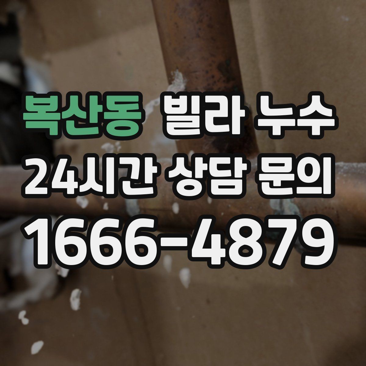 복산동 빌라 누수 집이 보내는 누수 신호를 놓치지 마세요