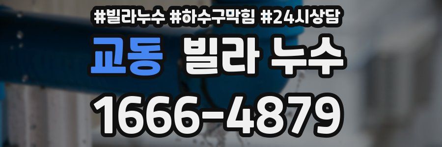 교동 빌라 누수