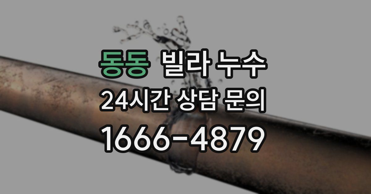 동동 빌라 누수