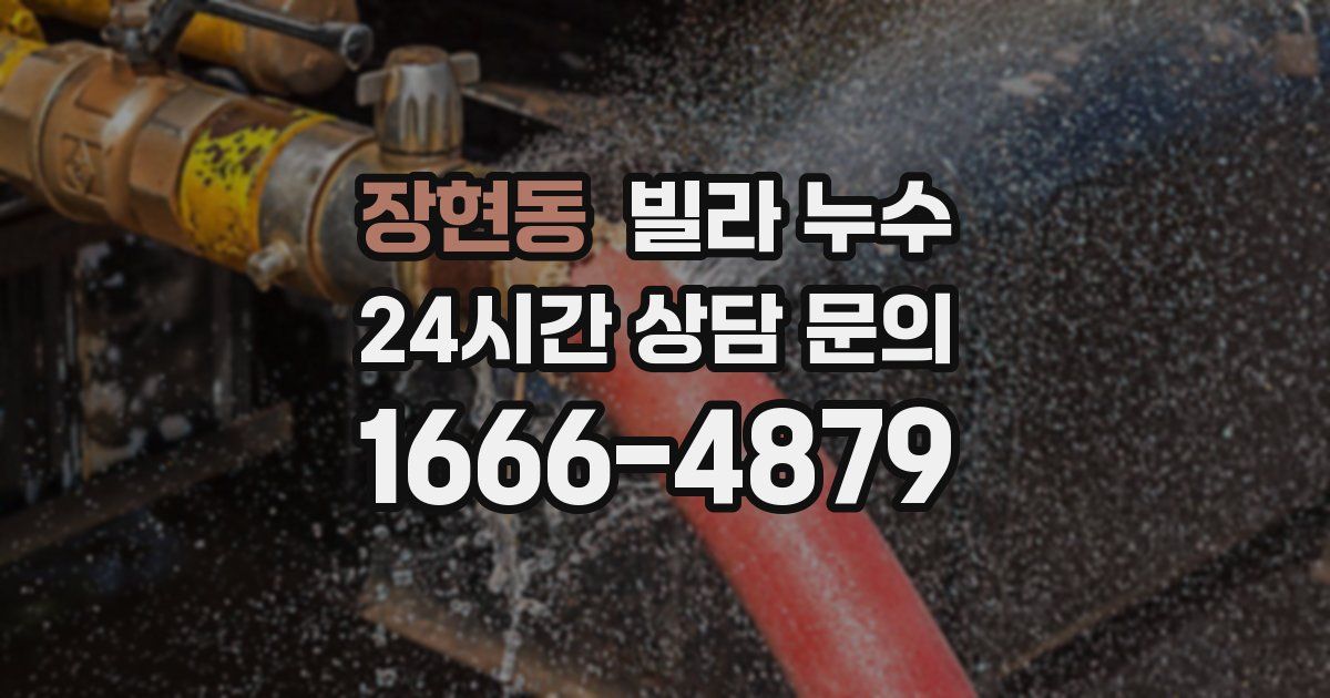 장현동 빌라 누수