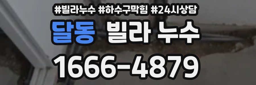 달동 빌라 누수