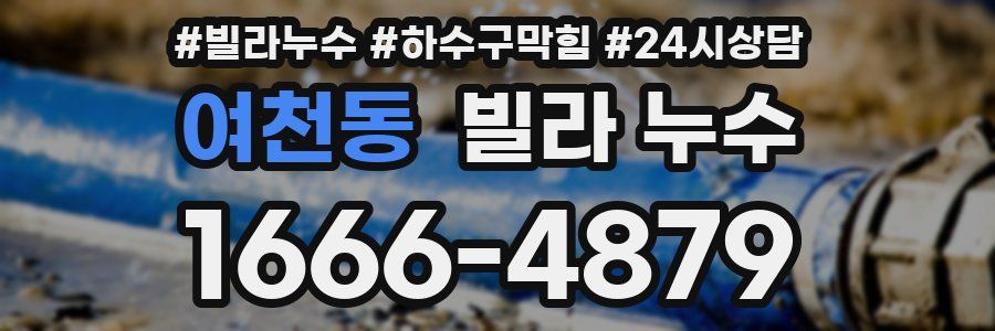 여천동 빌라 누수