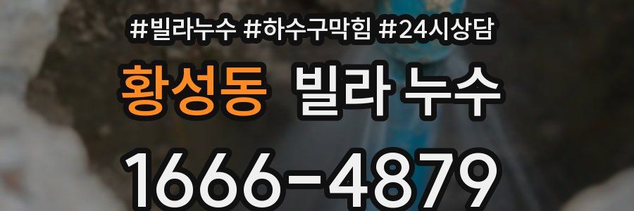 황성동 빌라 누수