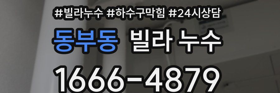 동부동 빌라 누수