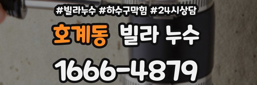 호계동 빌라 누수