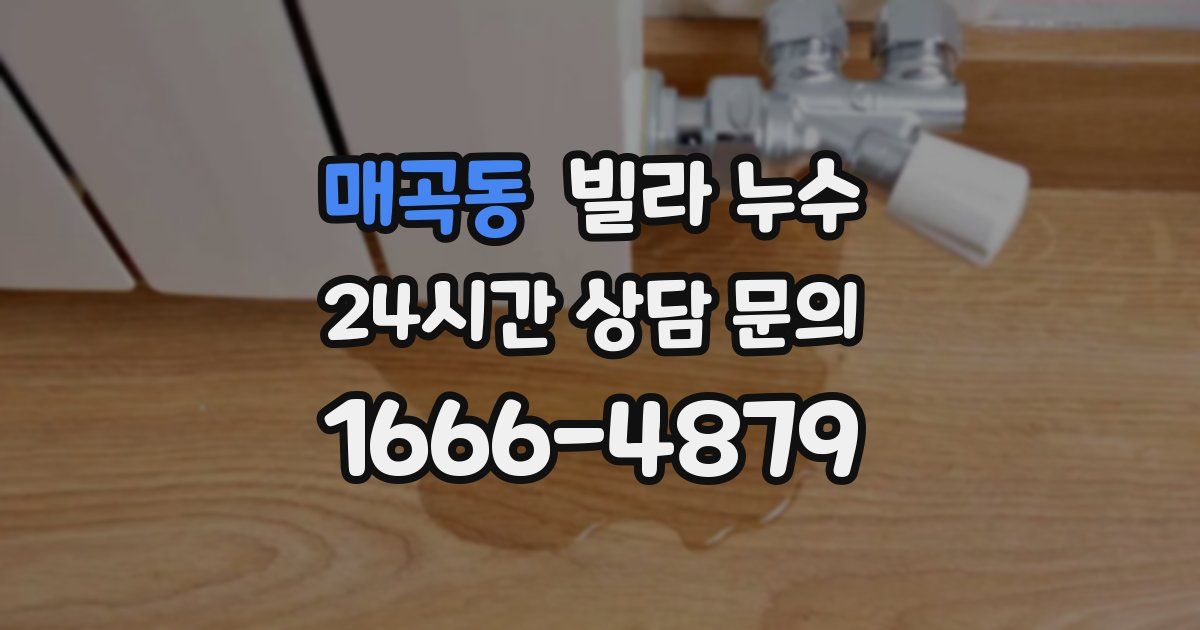 매곡동 빌라 누수