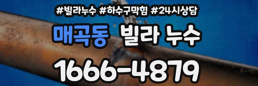 매곡동 빌라 누수