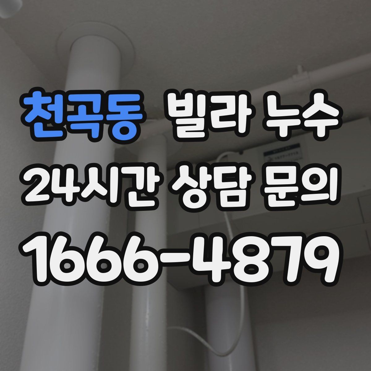 천곡동 빌라 누수 옥상 근처 천장 얼룩이 생기면 의심할 것