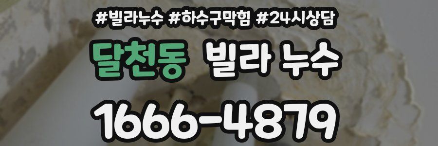 달천동 빌라 누수