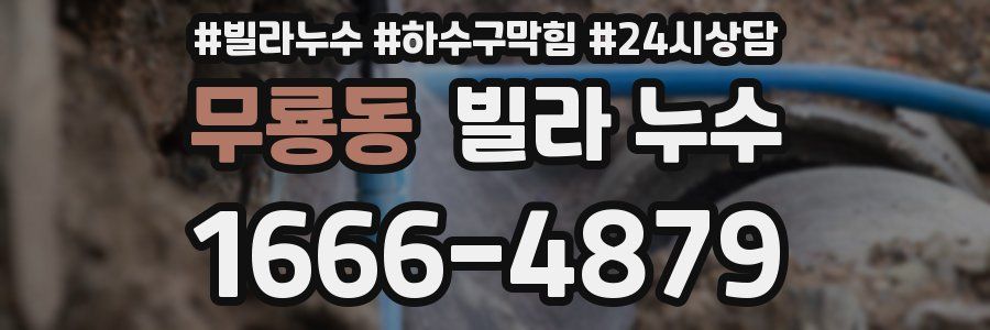 무룡동 빌라 누수