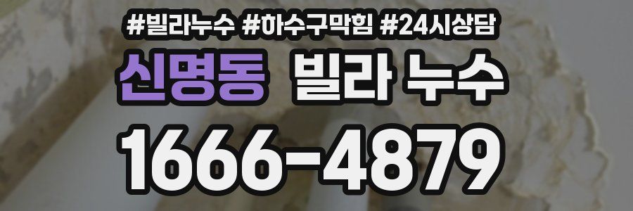 신명동 빌라 누수