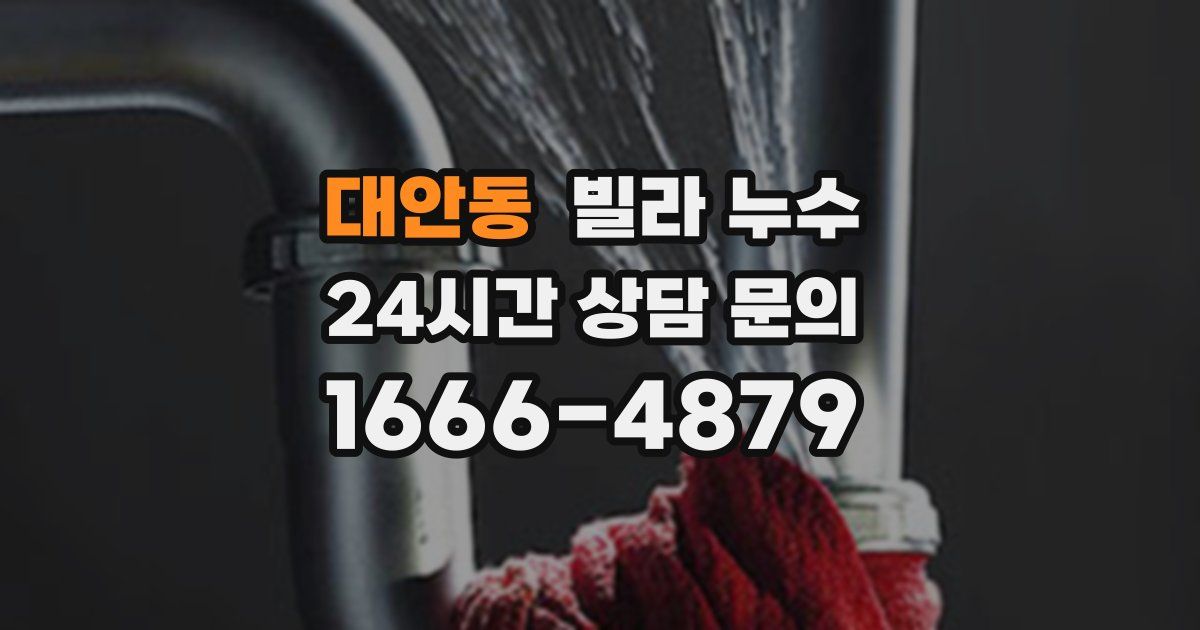 대안동 빌라 누수