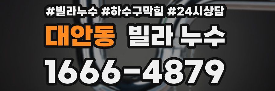 대안동 빌라 누수