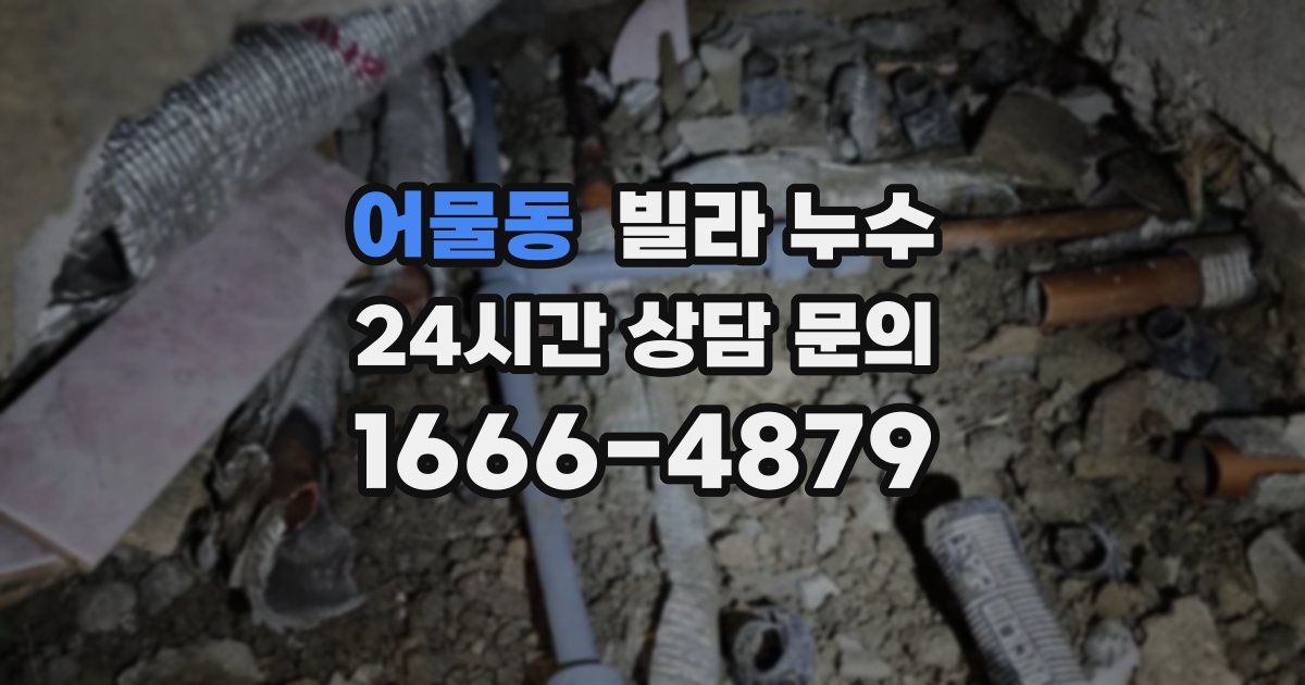 어물동 빌라 누수