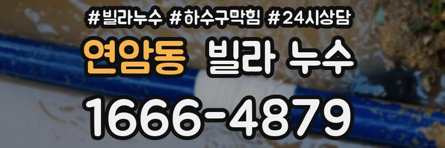 연암동 빌라 누수