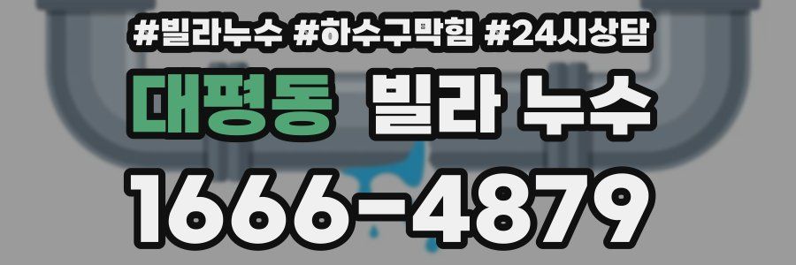 대평동 빌라 누수