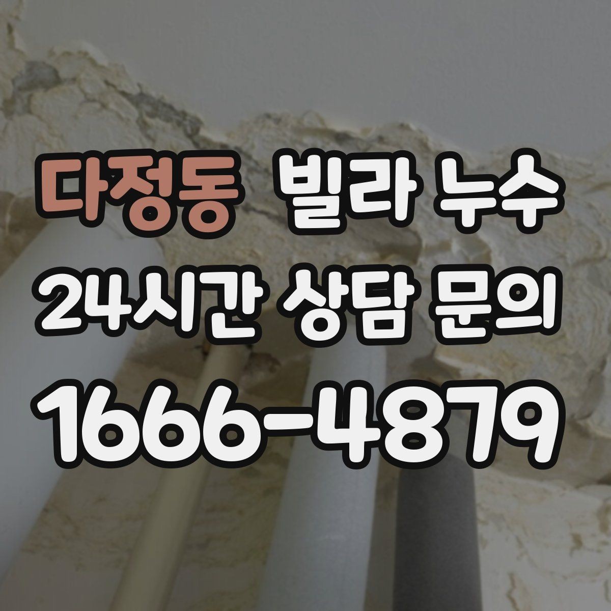 다정동 빌라 누수 비바람 이후에만 생기는 얼룩은 어디가 원인일까