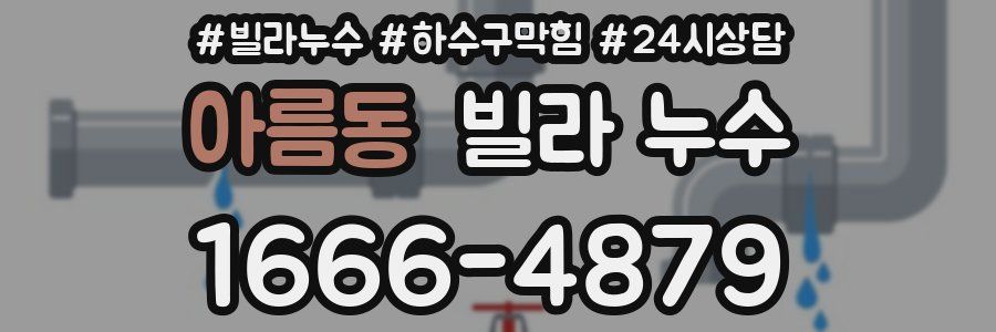 아름동 빌라 누수