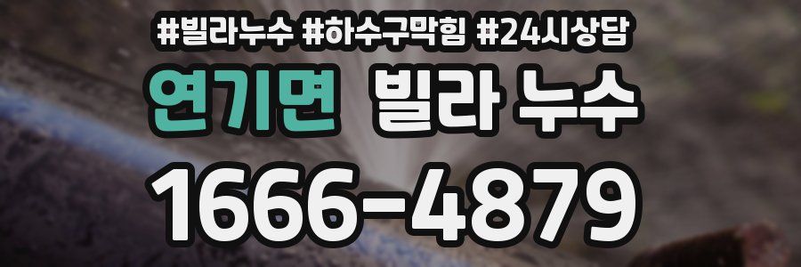 연기면 빌라 누수