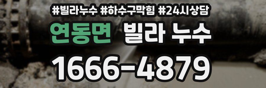 연동면 빌라 누수