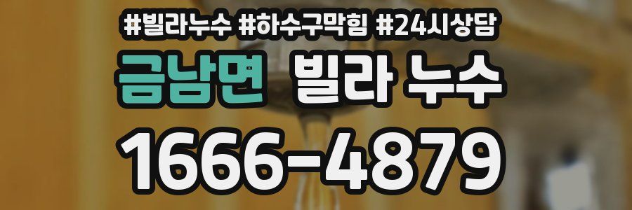 금남면 빌라 누수