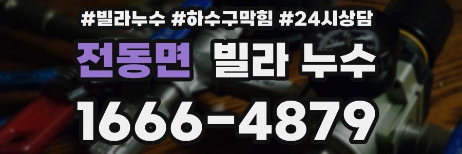 전동면 빌라 누수