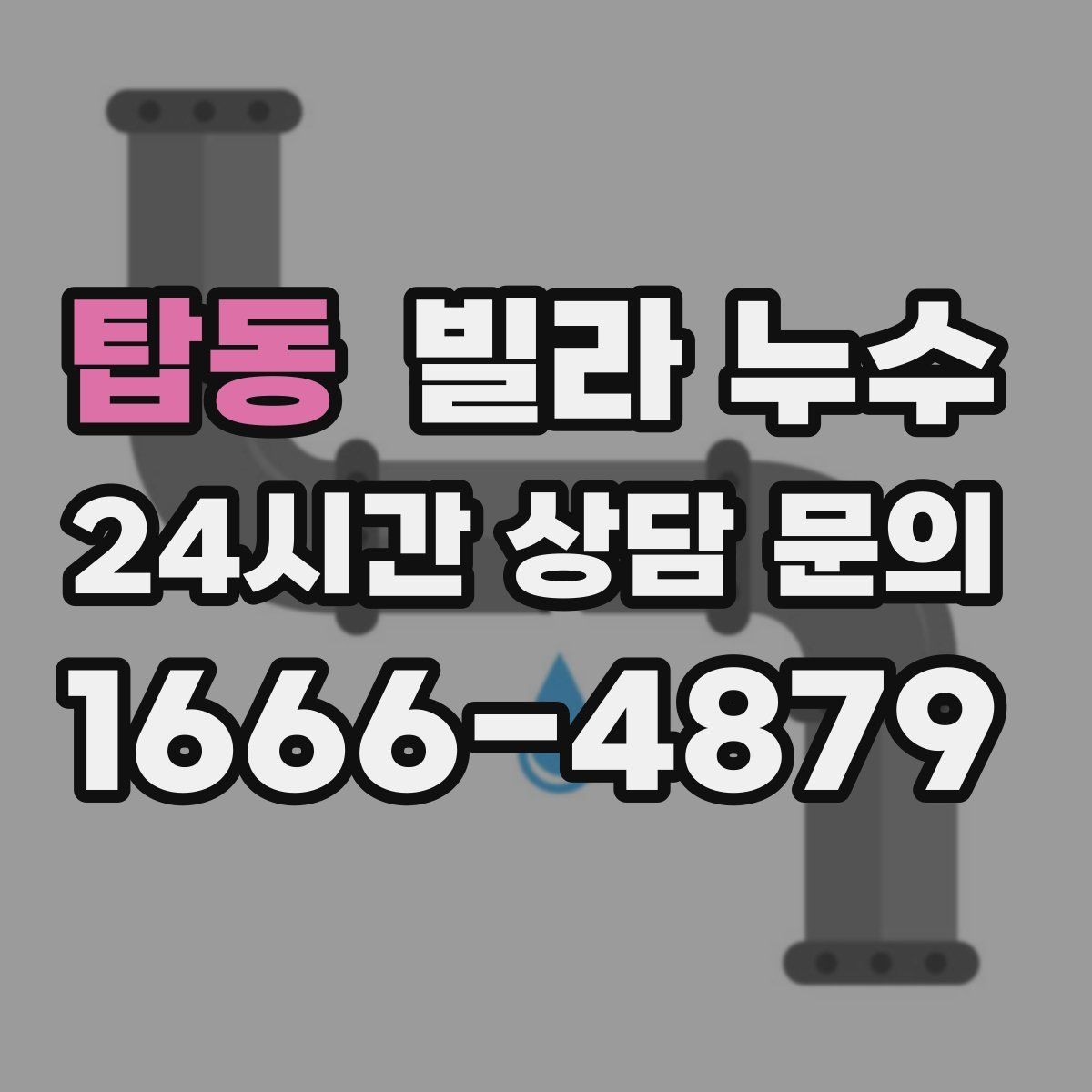 탑동 빌라 누수 누수는 원인부터 잡아야 끝납니다