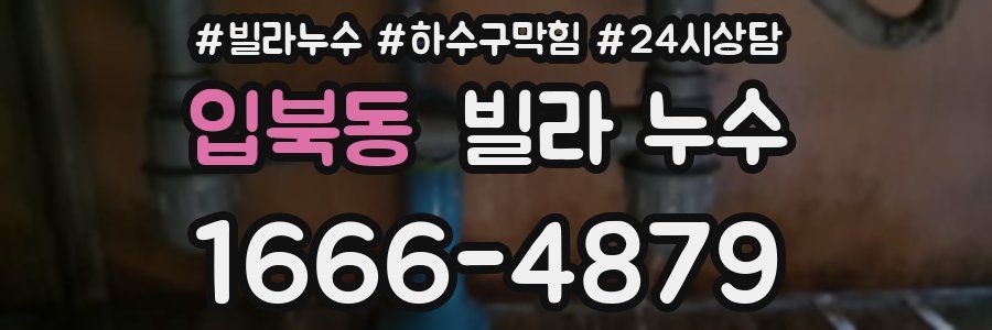 입북동 빌라 누수