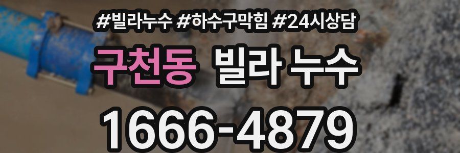 구천동 빌라 누수