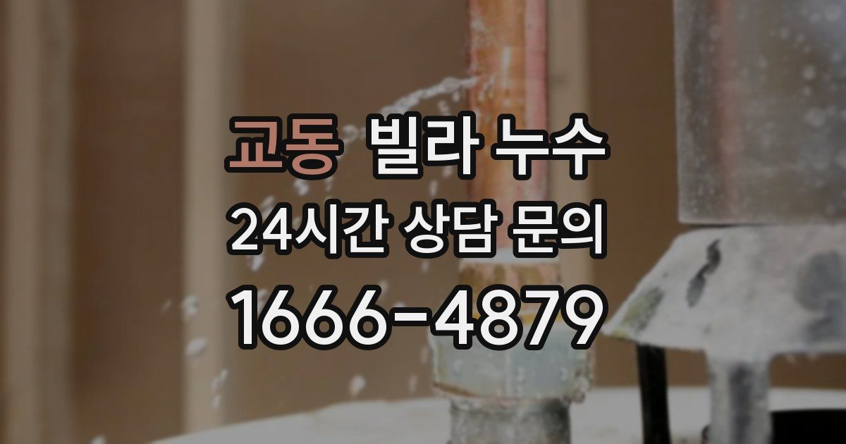 교동 빌라 누수