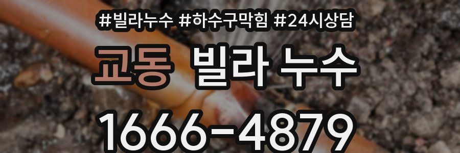 교동 빌라 누수